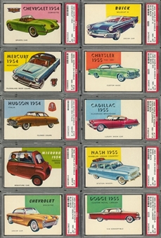1954-55 Topps "World on Wheels" Complete Set (180) - #5 on the PSA Set Registry!